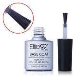 Elite99 Long Lasting No Clean Top Coat Base Coat UV Gel Nail Polish Shiny Sealer Manicure Set Soak off Top Base Nail Primer 10ml